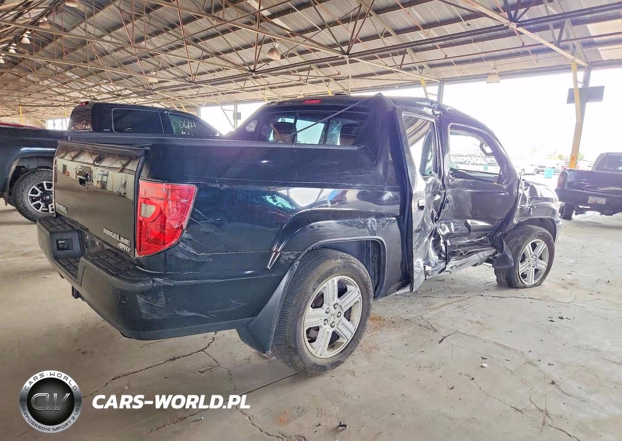 2011 Honda Ridgeline Rtl VIN:5FPYK1F52BB001393 - 3