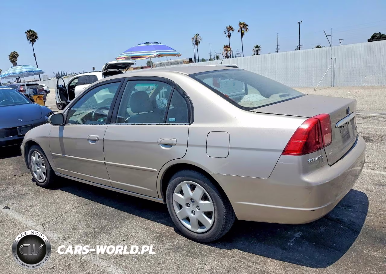 2001 Honda Civic Ex VIN:2HGES26781H543787 - 2