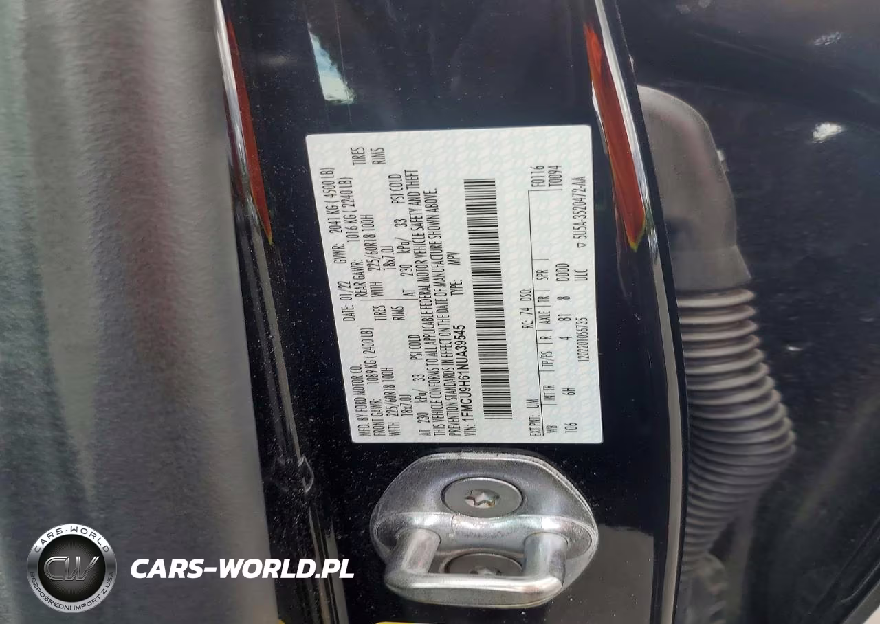 2022 Ford Escape Sel VIN:1FMCU9H61NUA39545 - 13