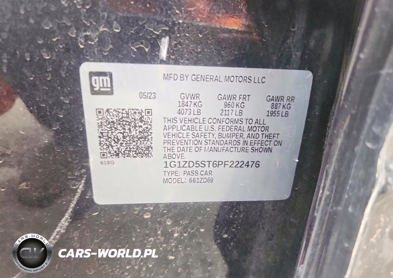 2023 Chevrolet Malibu Lt VIN:1G1ZD5ST6PF222476 - 12