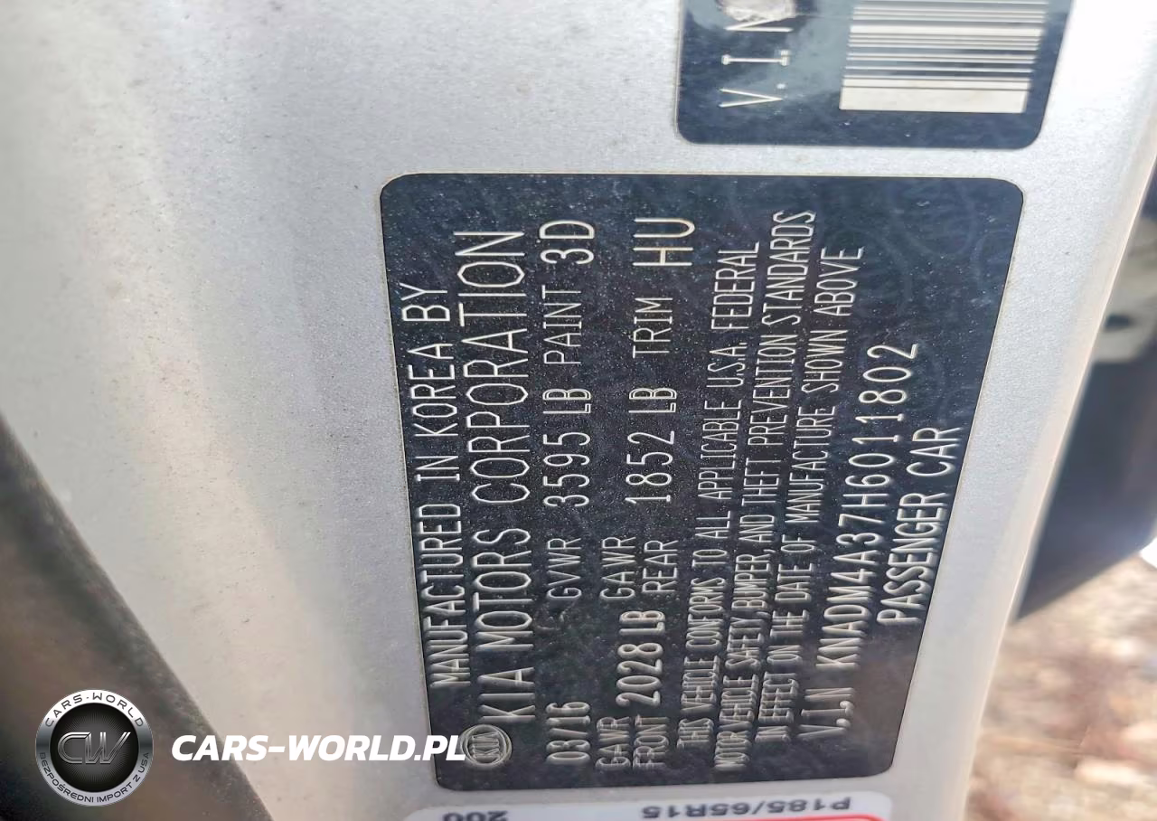 2017 Kia Rio Lx VIN:KNADM4A37H6011802 - 12