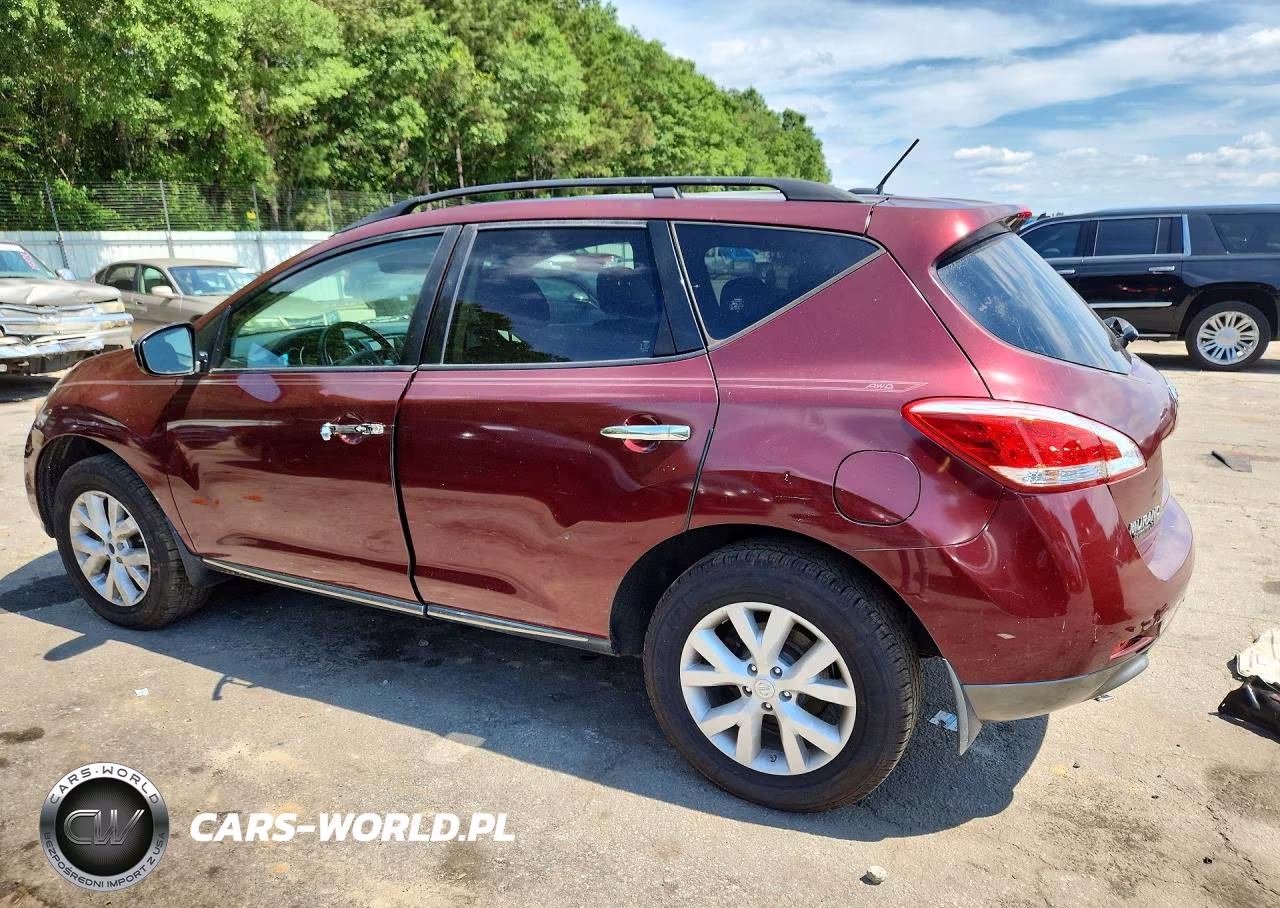 2012 Nissan Murano S VIN:JN8AZ1MW4CW201131 - 2