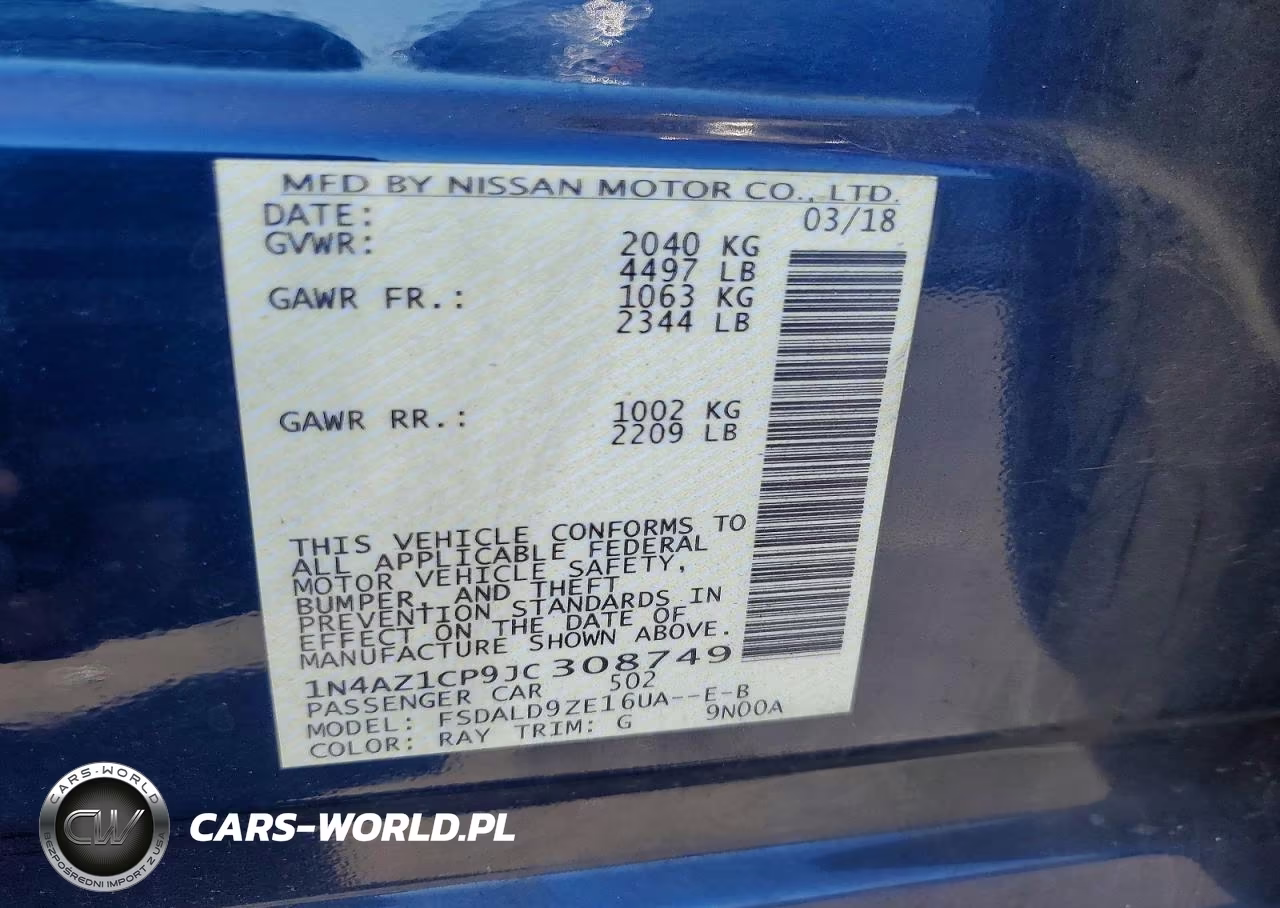 2018 Nissan Leaf Sv VIN:1N4AZ1CP9JC308749 - 12
