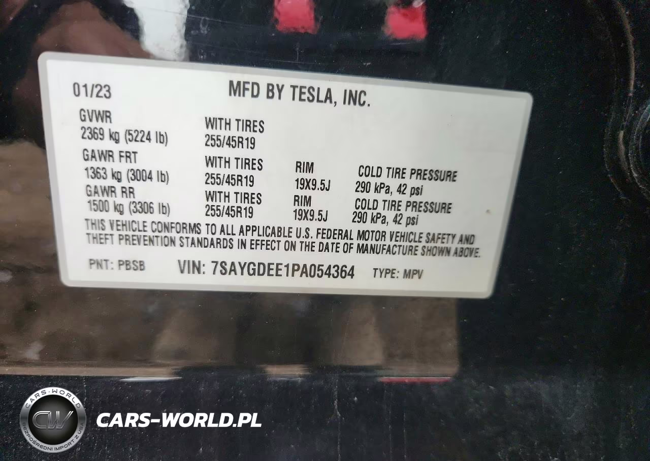 2023 Tesla Model Y VIN:7SAYGDEE1PA054364 - 12