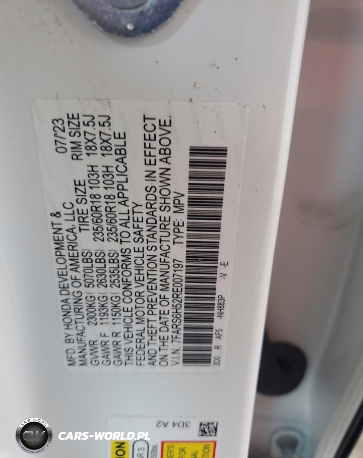 2024 Honda Cr-V Sport VIN:7FARS6H52RE007197 - 13