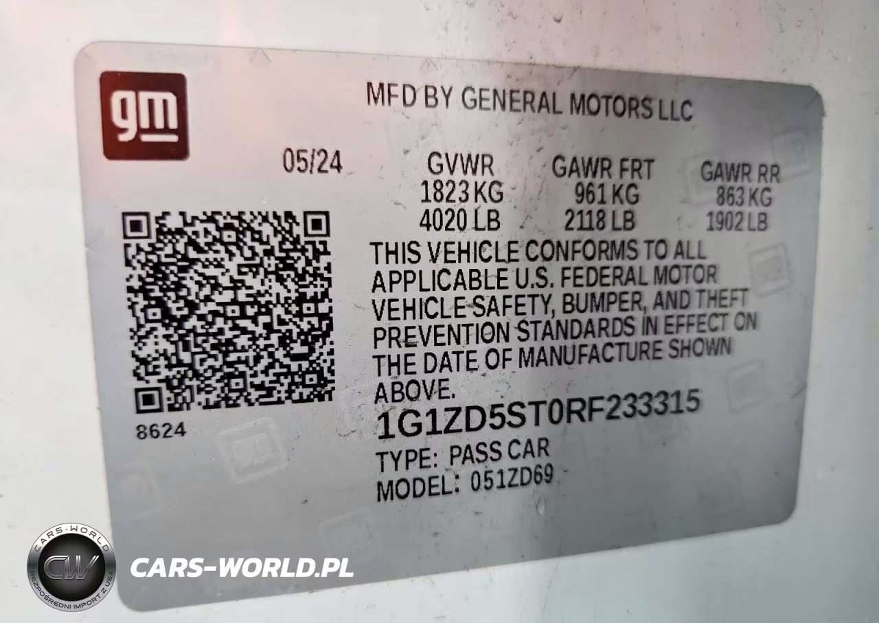 2024 Chevrolet Malibu Lt VIN:1G1ZD5ST0RF233315 - 12