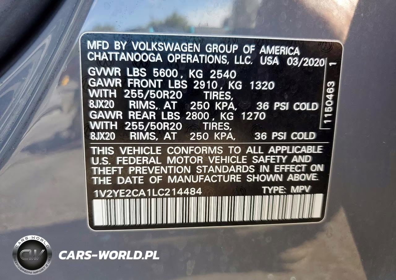 2020 Volkswagen Atlas Cross Sport Se VIN:1V2YE2CA1LC214484 - 13