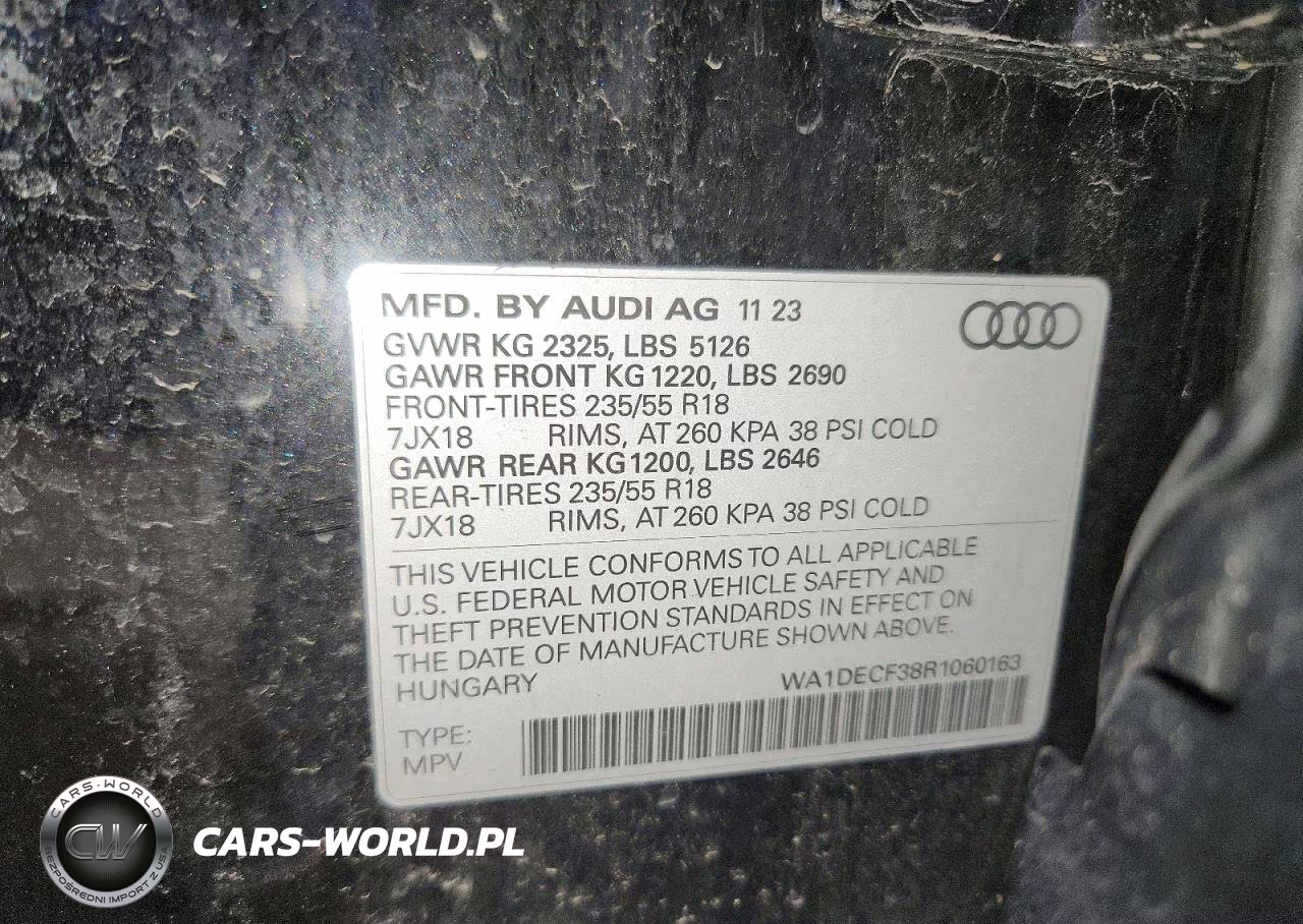 2024 Audi Q3 Premium S Line 45 VIN:WA1DECF38R1060163 - 13