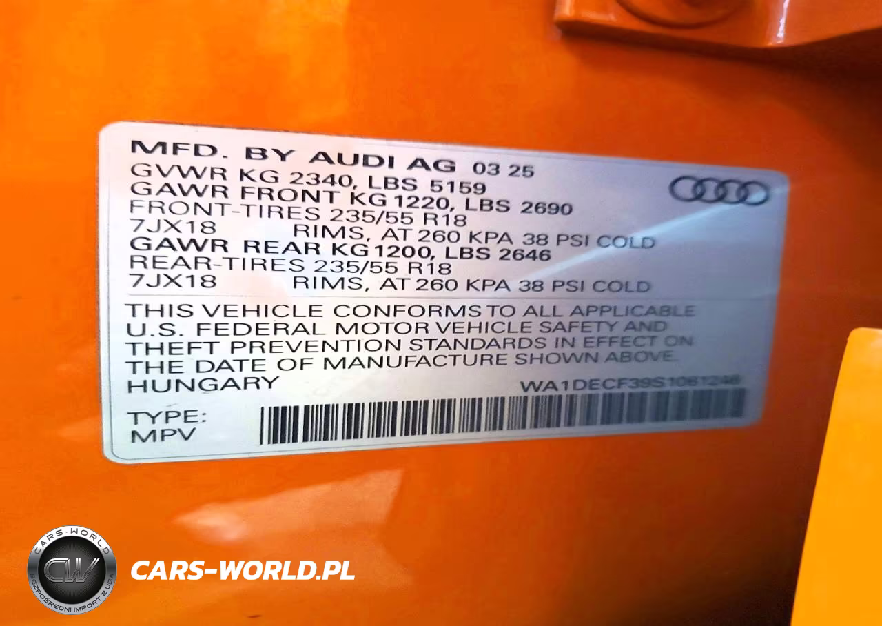2025 Audi Q3 Premium S Line 45 VIN:WA1DECF39S1061246 - 13