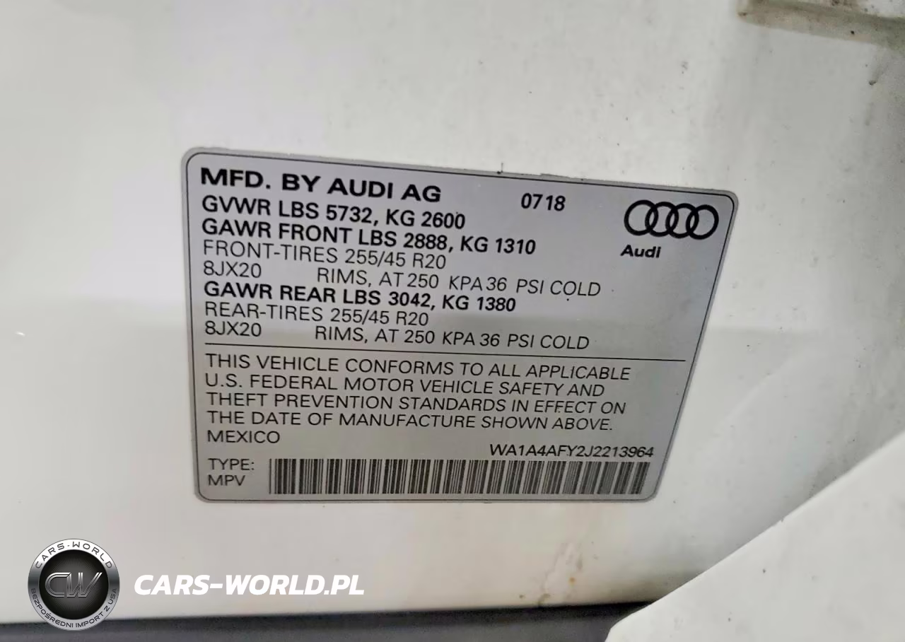 2018 Audi Sq5 Premium Plus VIN:WA1A4AFY2J2213964 - 13