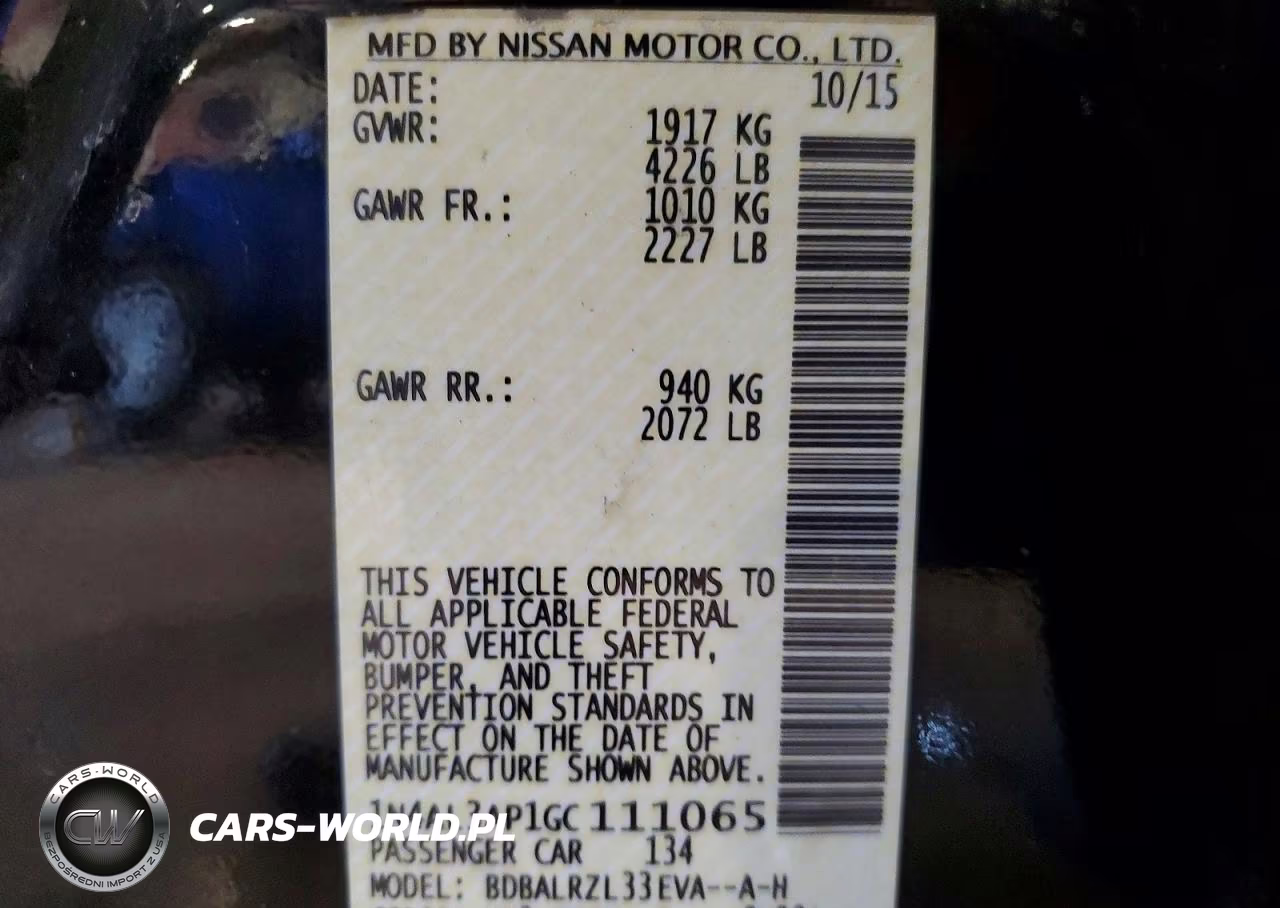 2016 Nissan Altima 2.5 Sl VIN:1N4AL3AP1GC111065 - 12