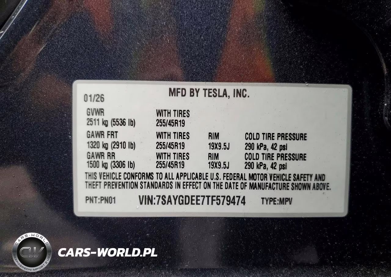 2026 Tesla Model Y VIN:7SAYGDEE7TF579474 - 13