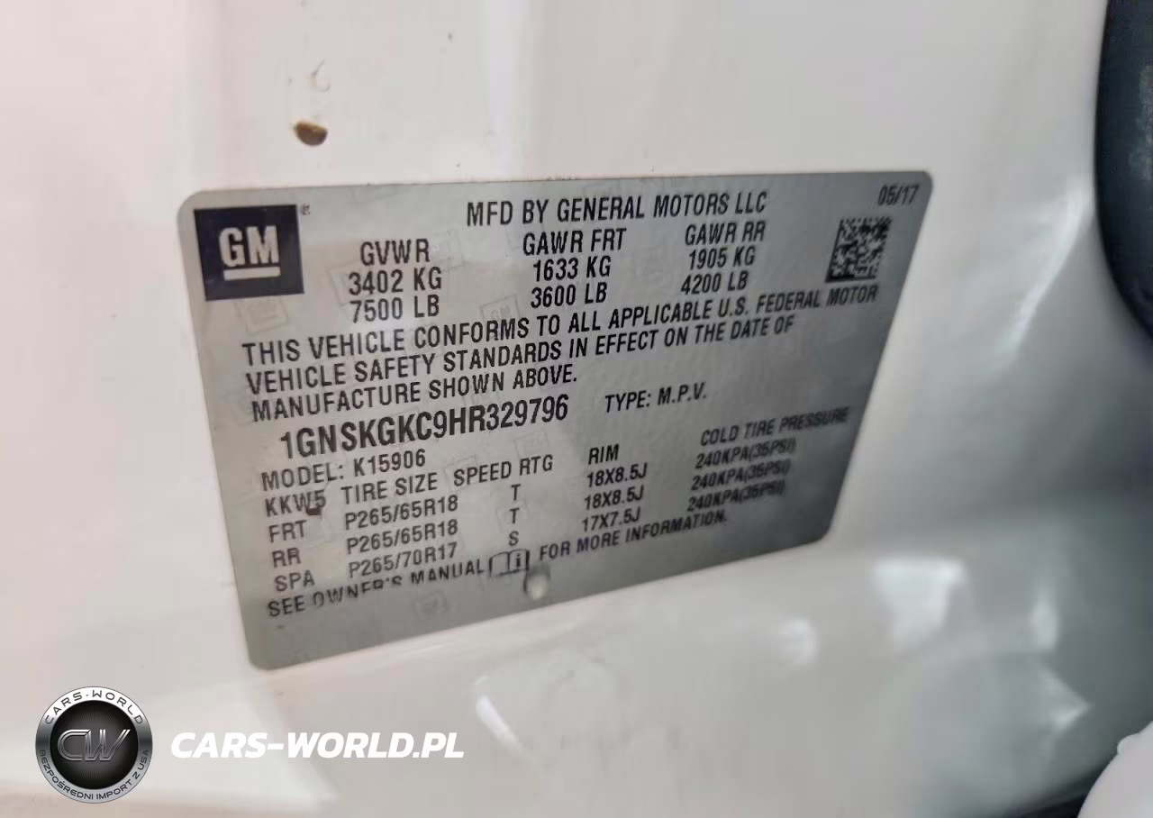 2017 Chevrolet Suburban K1500 Ls VIN:1GNSKGKC9HR329796 - 13
