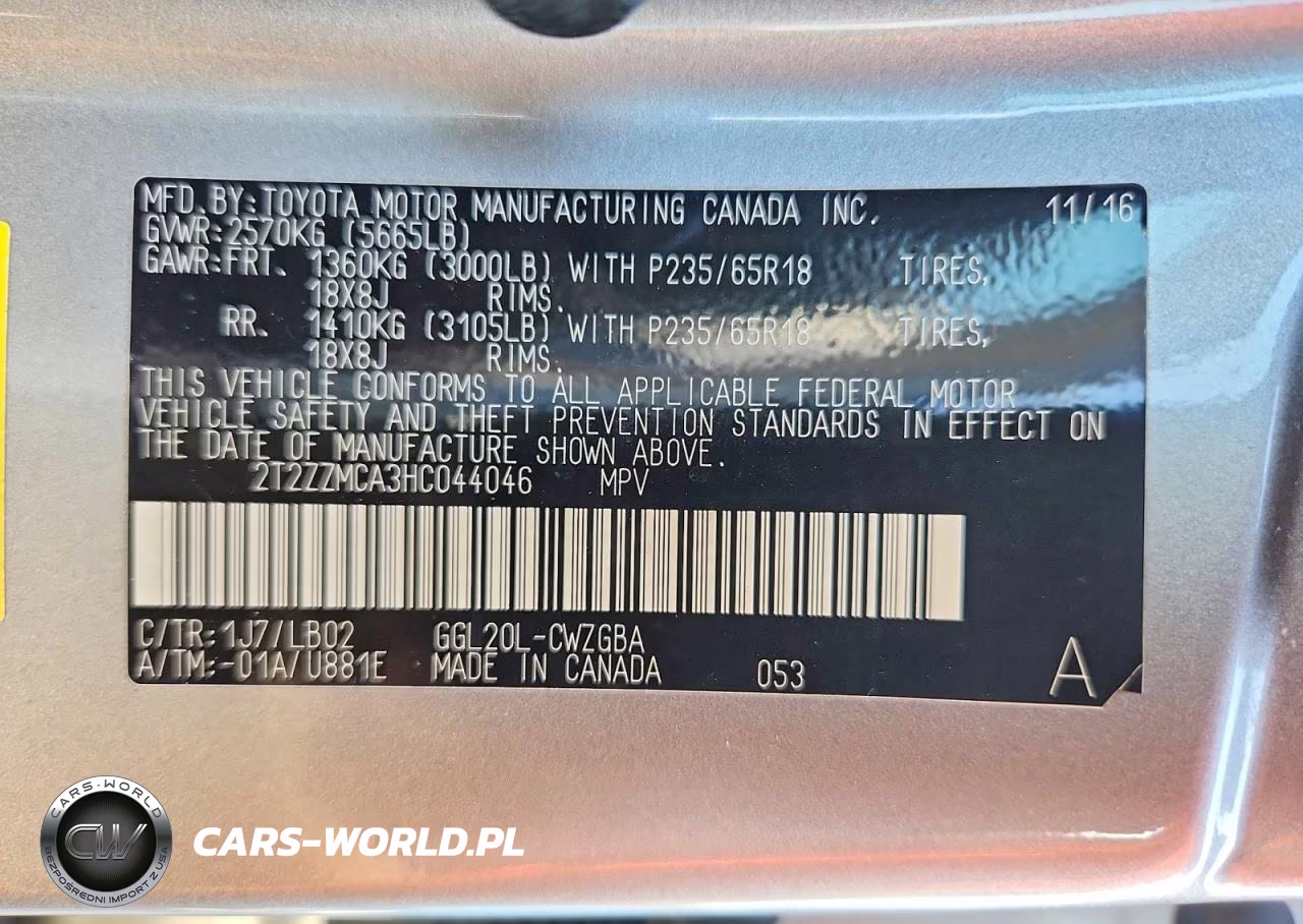 2017 Lexus Rx 350 Base VIN:2T2ZZMCA3HC044046 - 13