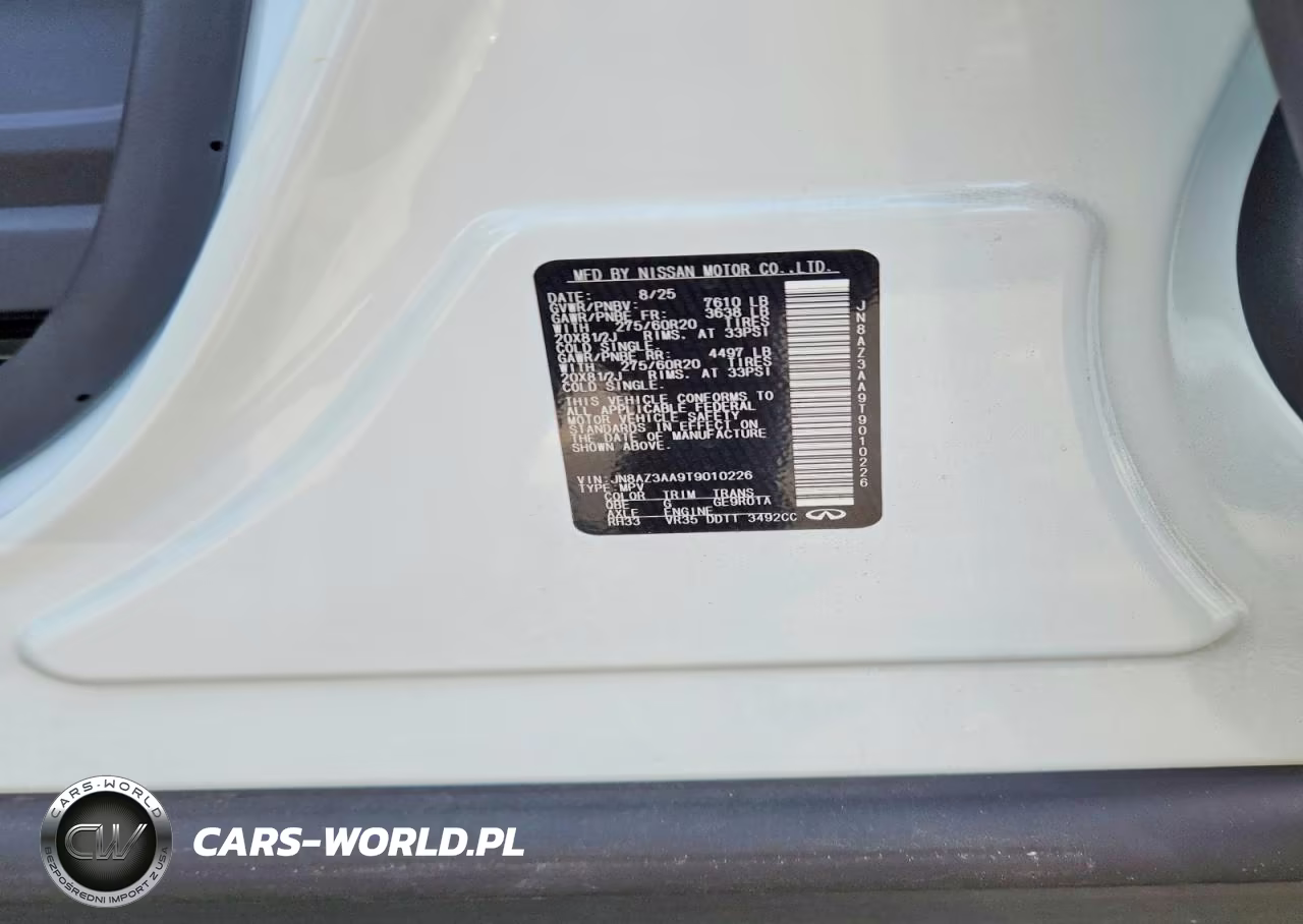 2026 Infiniti Qx80 Pure VIN:JN8AZ3AA9T9010226 - 12