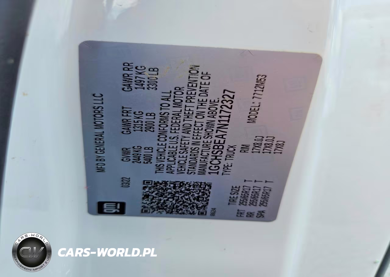 2022 Chevrolet Colorado VIN:1GCHSBEA7N1172327 - 12