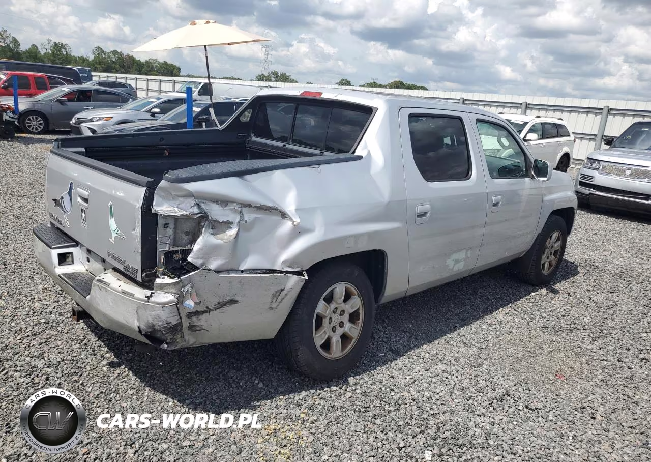 2006 Honda Ridgeline Rtl VIN:2HJYK16566H510925 - 3