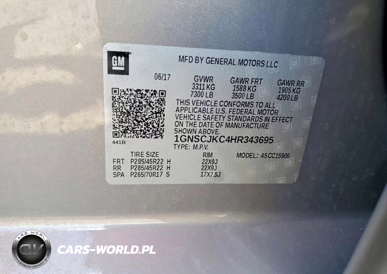 2017 Chevrolet Suburban Premier VIN:1GNSCJKC4HR343695 - 13