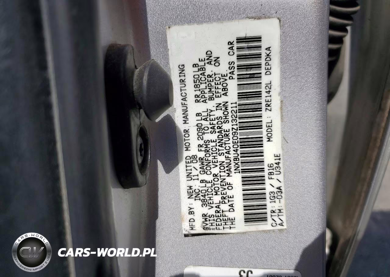 2009 Toyota Corolla Le VIN:1NXBU40E09Z132211 - 12