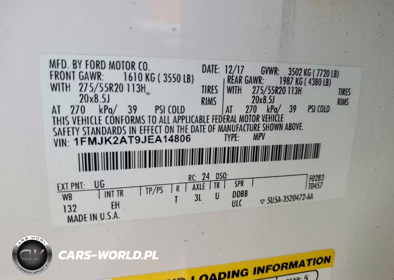 2018 Ford Expedition Max Limited VIN:1FMJK2AT9JEA14806 - 13
