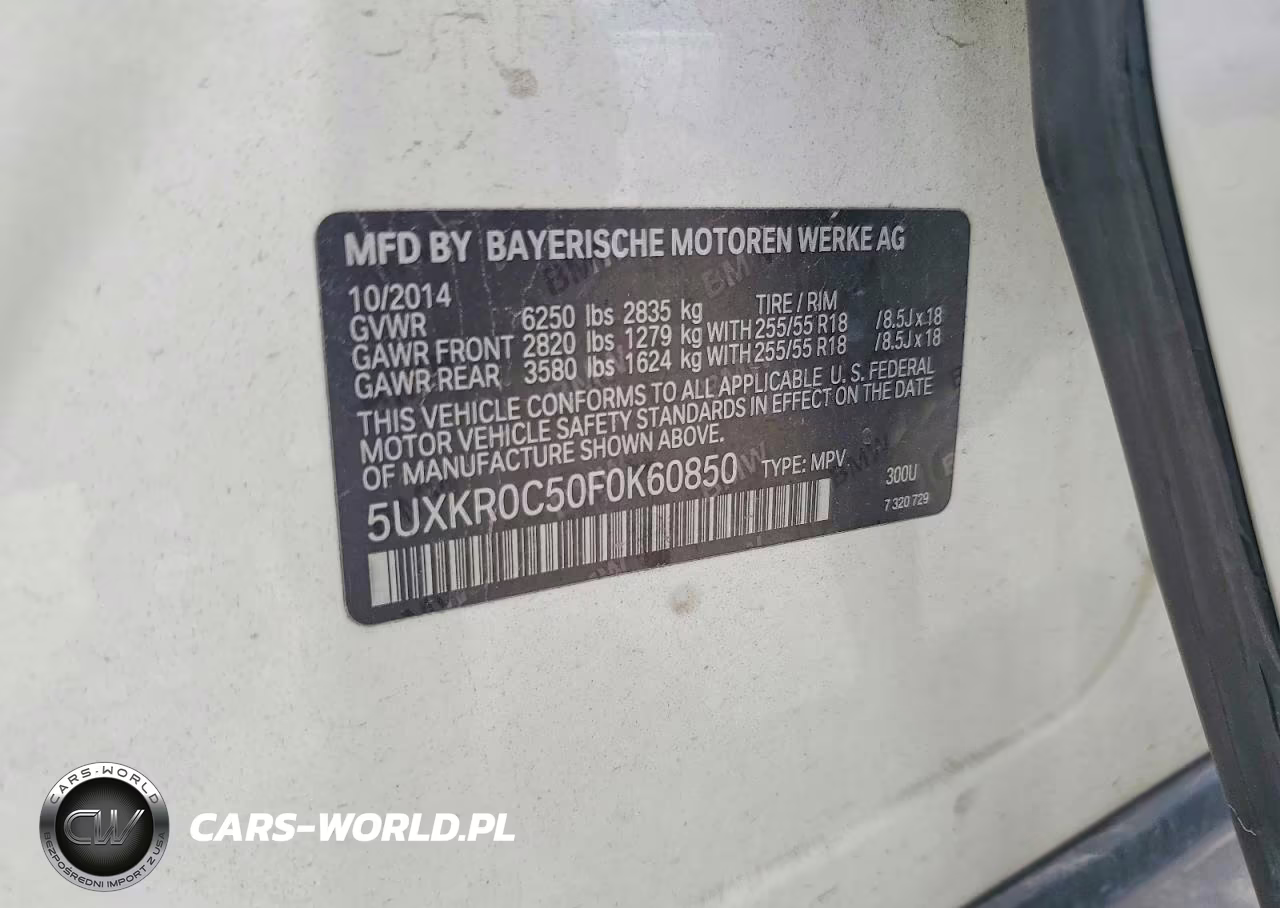 2015 BMW X5 xDrive35I VIN:5UXKR0C50F0K60850 - 14