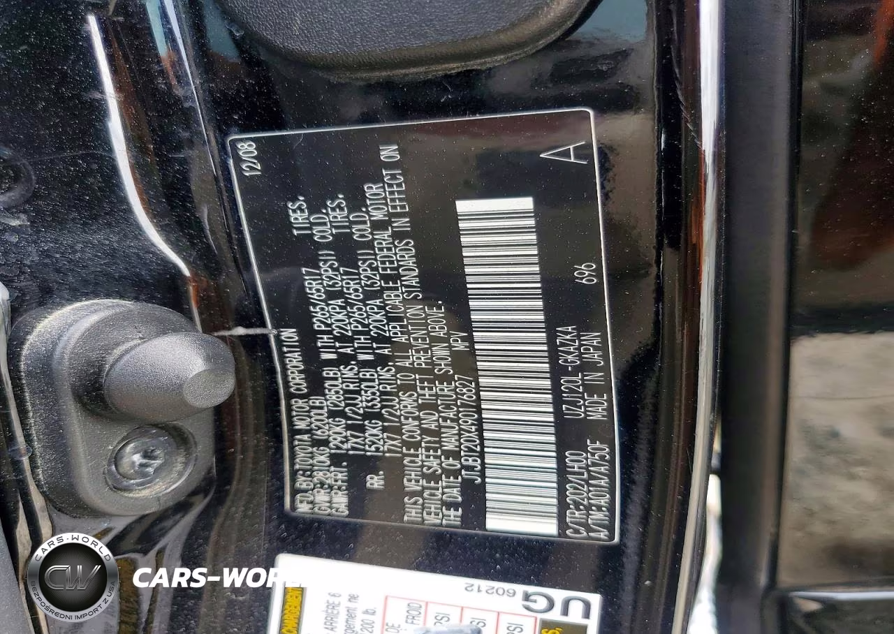 2009 Lexus Gx 470 VIN:JTJBT20X490176827 - 13