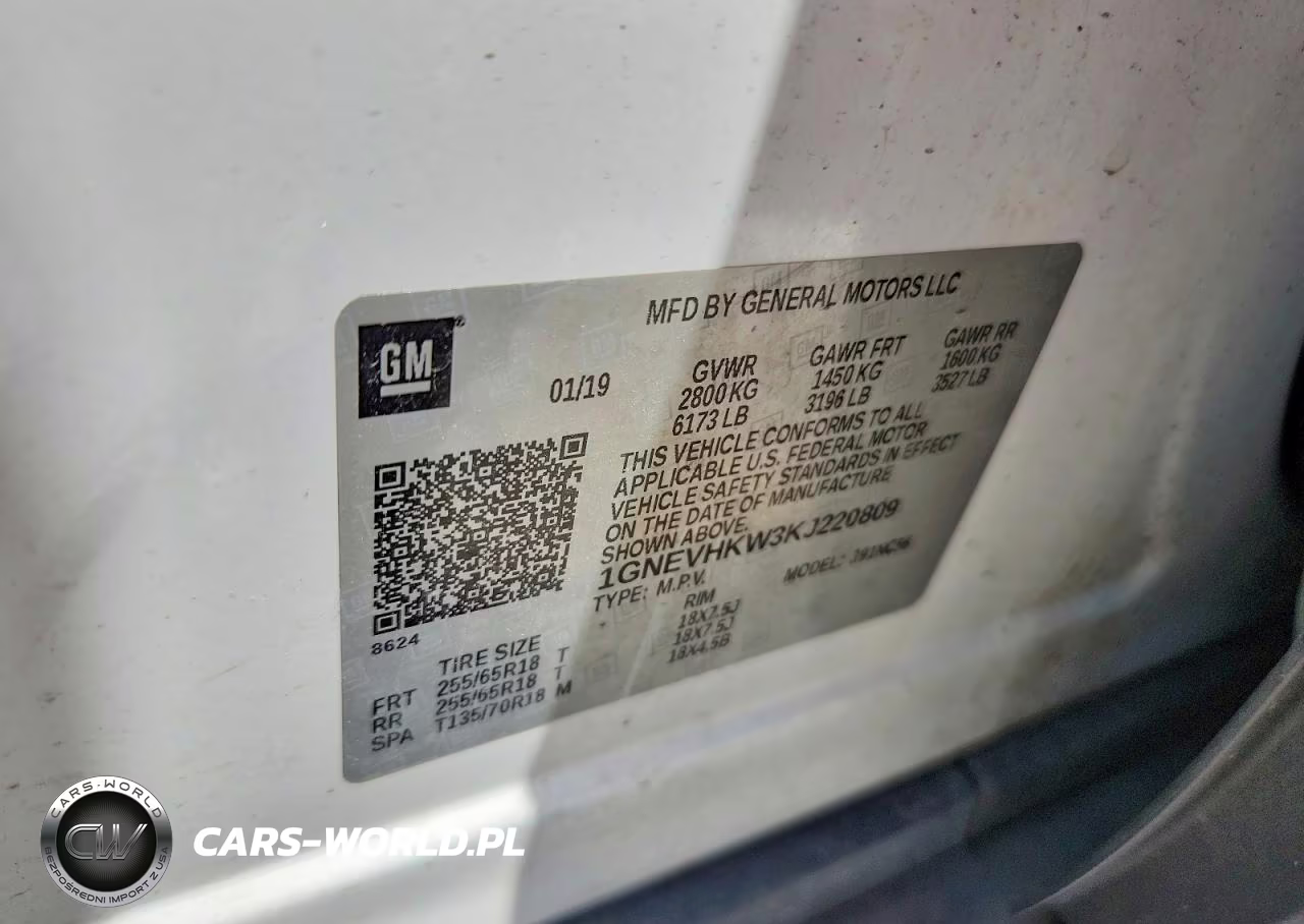 2019 Chevrolet Traverse Lt VIN:1GNEVHKW3KJ220809 - 13