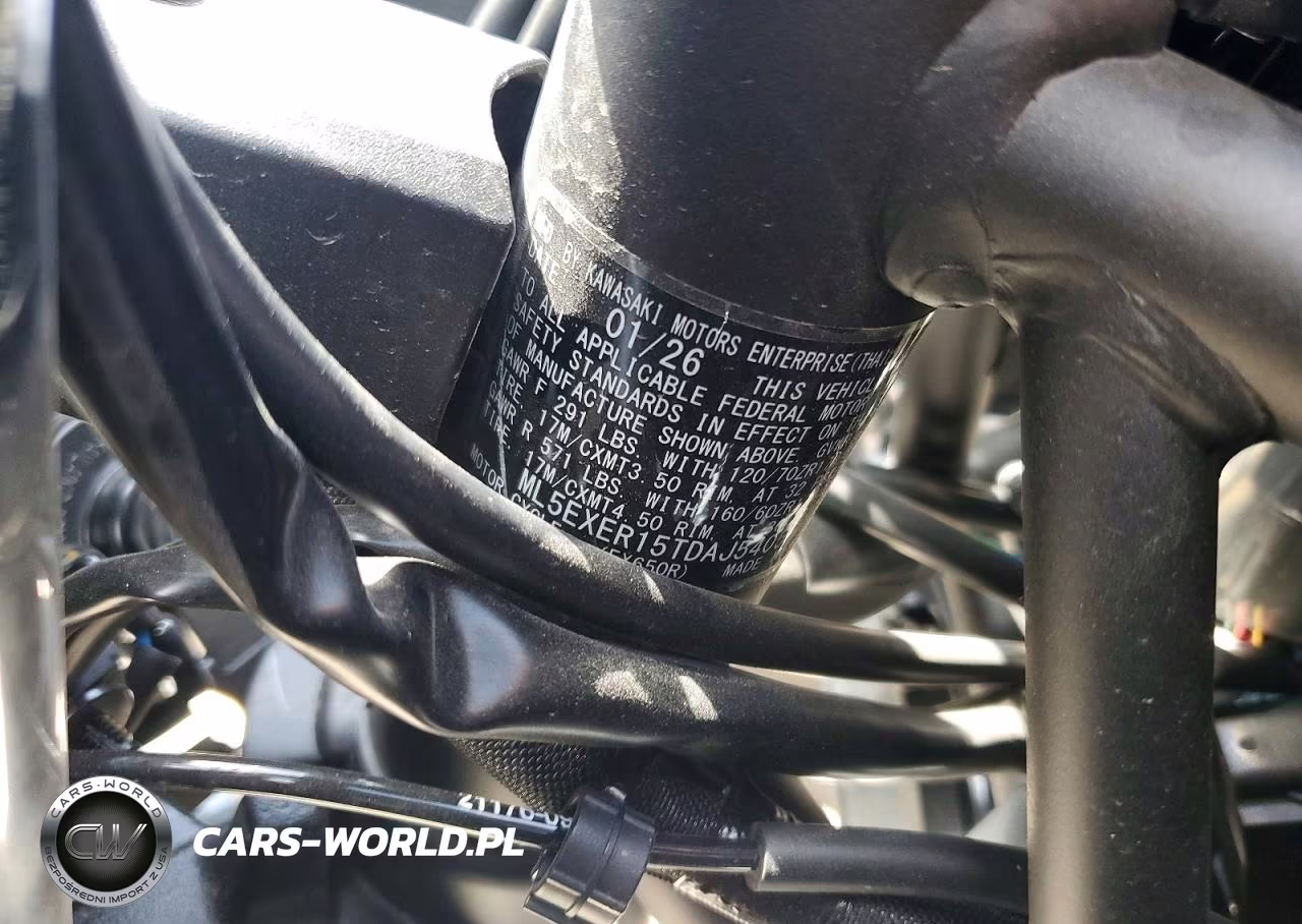 2026 Kawasaki Ex650 R VIN:ML5EXER15TDAJ5405 - 9