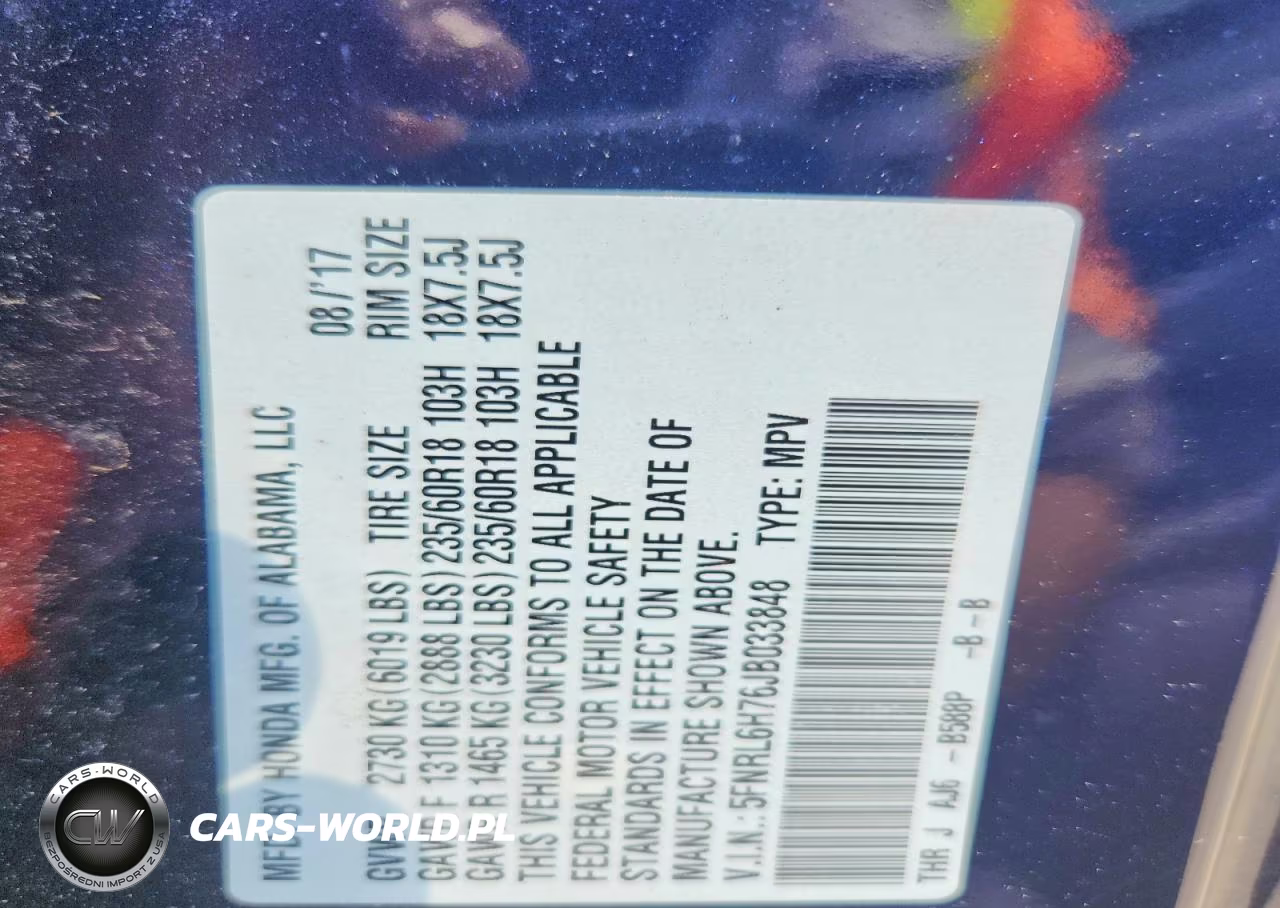 2018 Honda Odyssey Exl VIN:5FNRL6H76JB033848 - 14