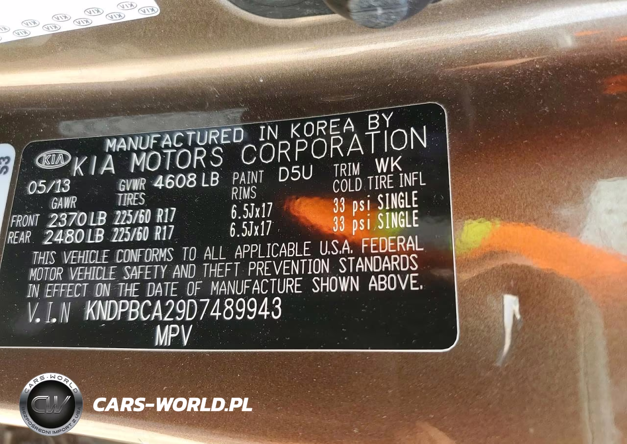 2013 Kia Sportage Lx VIN:KNDPBCA29D7489943 - 13