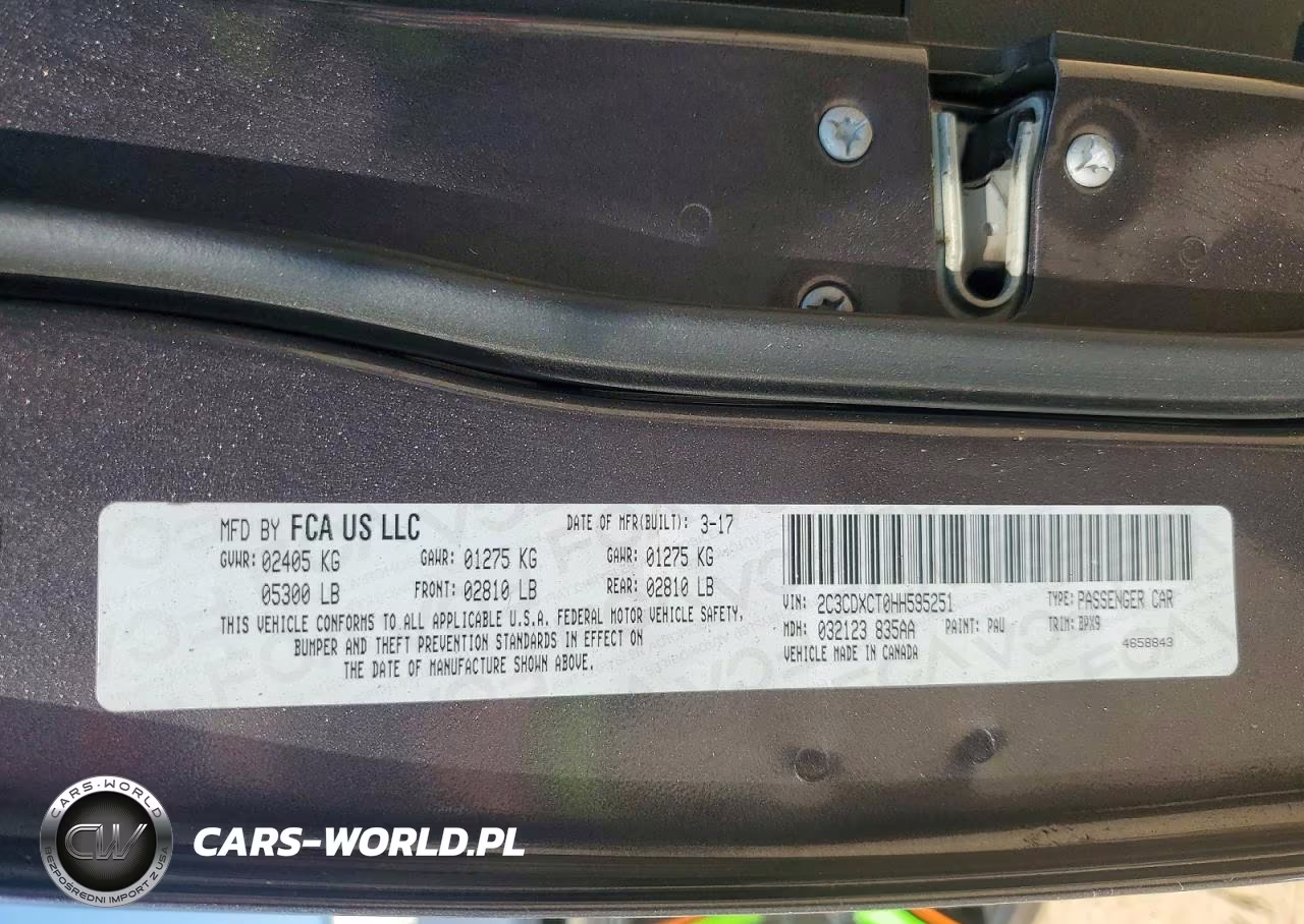 2017 Dodge Charger R-T VIN:2C3CDXCT0HH595251 - 12