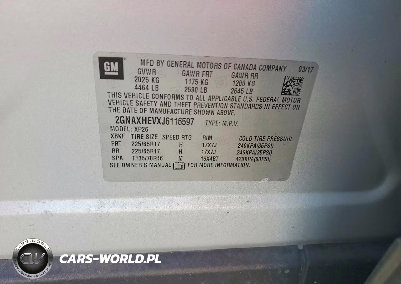 2018 Chevrolet Equinox Ls VIN:2GNAXHEVXJ6116597 - 13