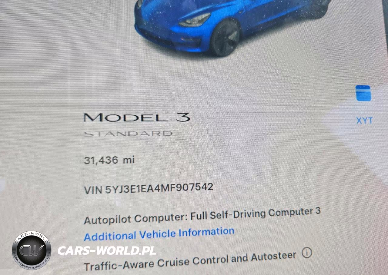 2021 Tesla Model 3 VIN:5YJ3E1EA4MF907542 - 9