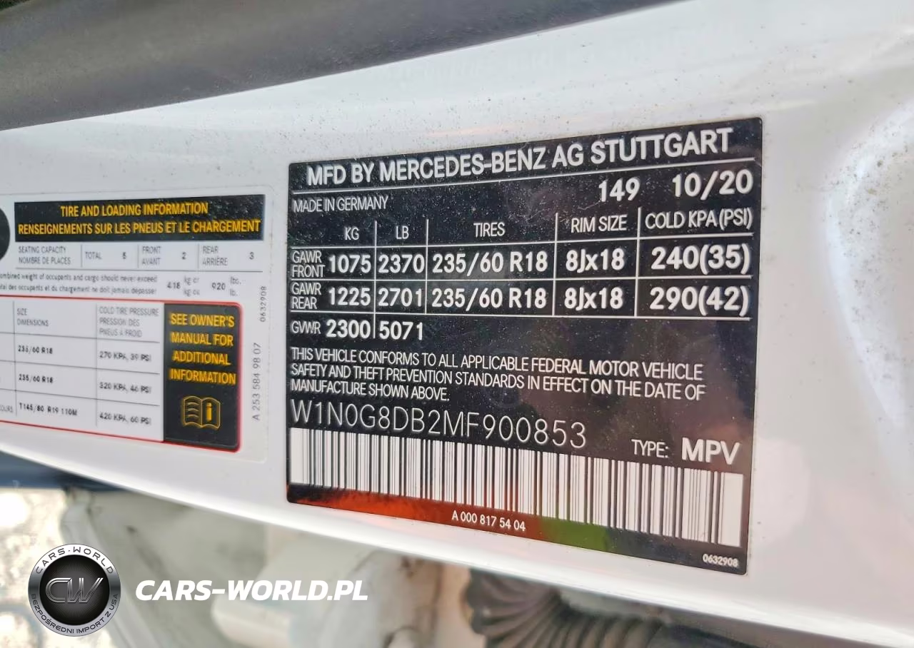 2021 Mercedes-Benz Glc 300 VIN:W1N0G8DB2MF900853 - 12