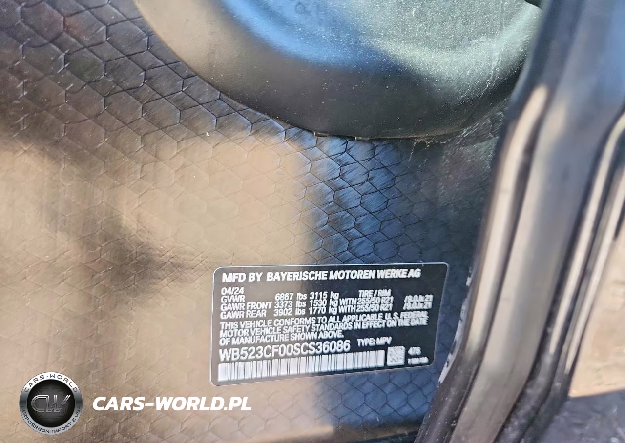 2025 BMW Ix xDrive50 VIN:WB523CF00SCS36086 - 14