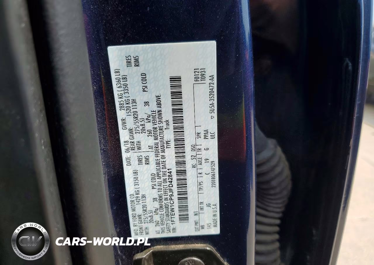 2018 Ford F150 Supercrew VIN:1FTEW1CP9JFD42841 - 12