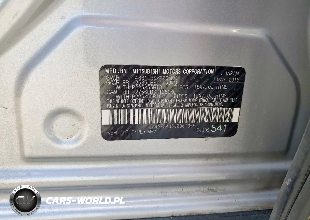 2018 Mitsubishi Outlander Se VIN:JA4AZ3A35JZ061355 - 13