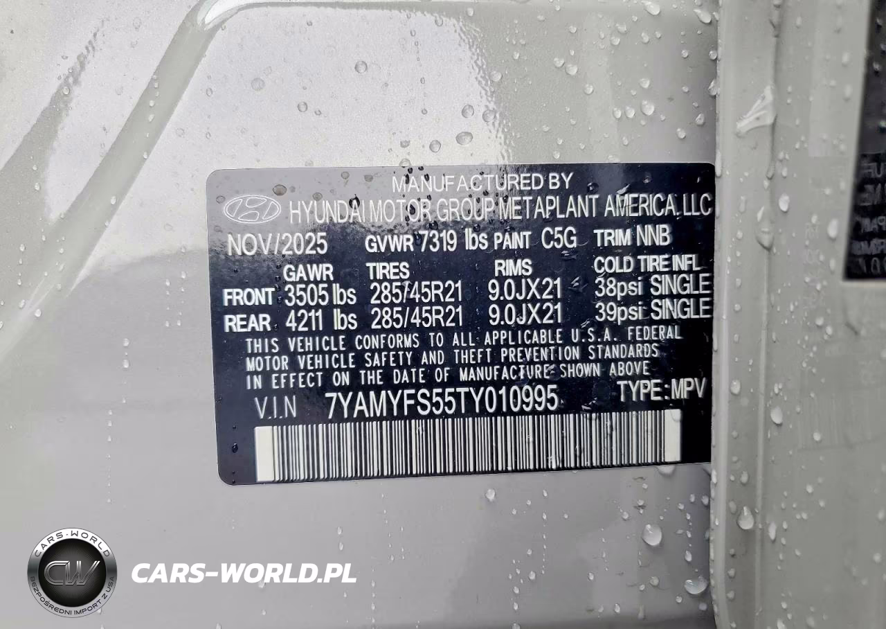 2026 Hyundai Ioniq 9 Calligraphy VIN:7YAMYFS55TY010995 - 13