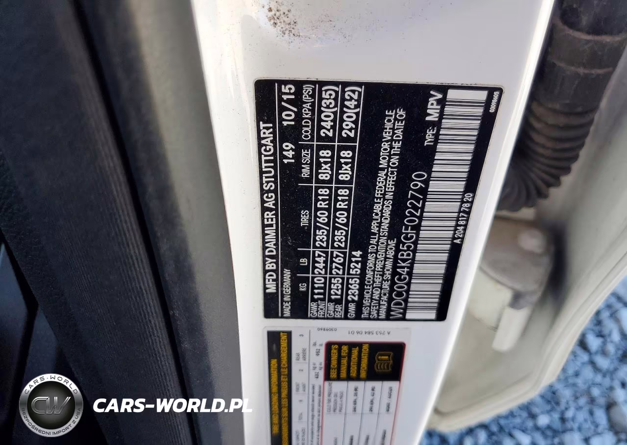 2016 Mercedes-Benz Glc 300 4Matic VIN:WDC0G4KB5GF022790 - 13