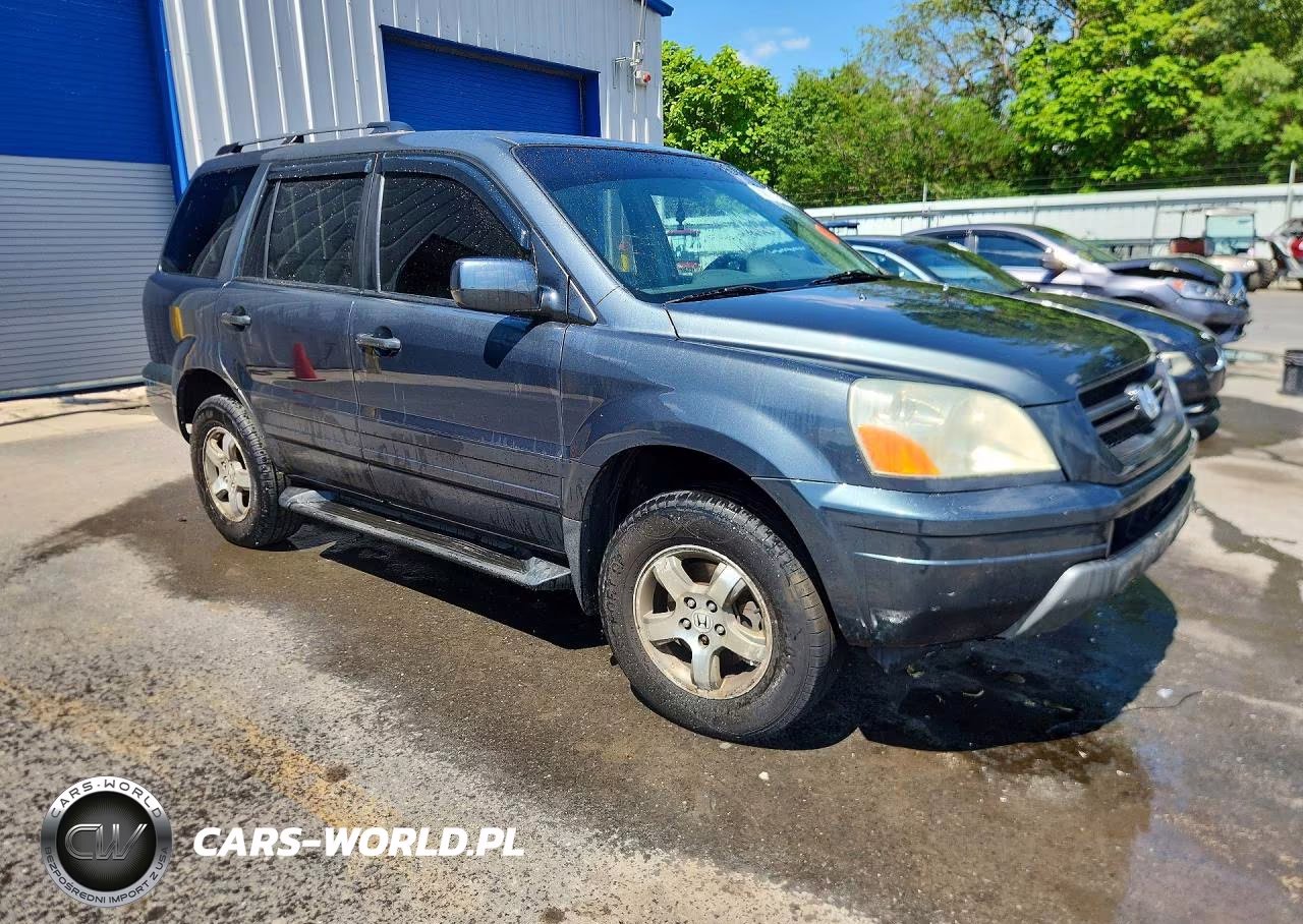 2003 Honda Pilot Exl VIN:2HKYF18503H601665 - 4