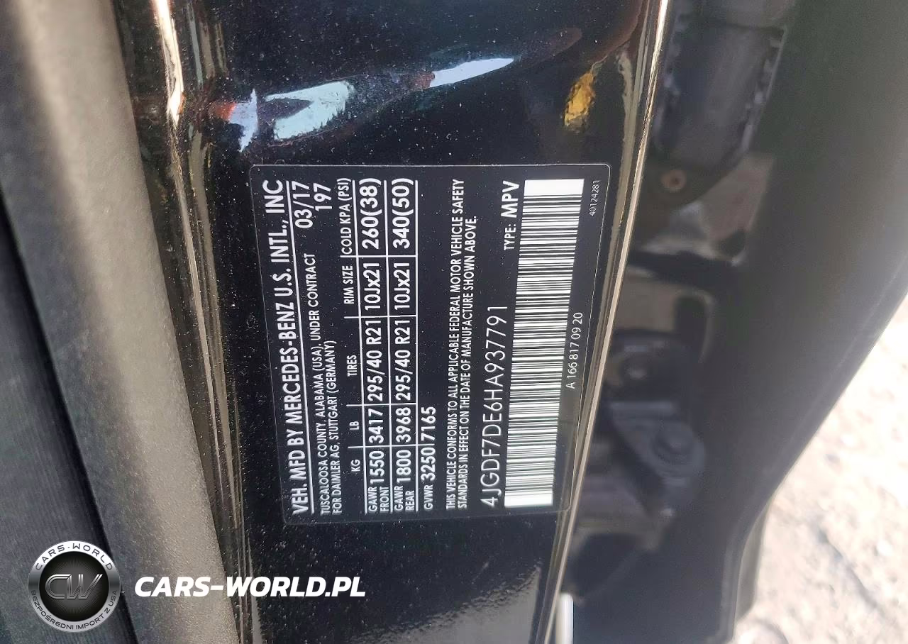 2017 Mercedes-Benz Gls 550 4Matic VIN:4JGDF7DE6HA937791 - 13