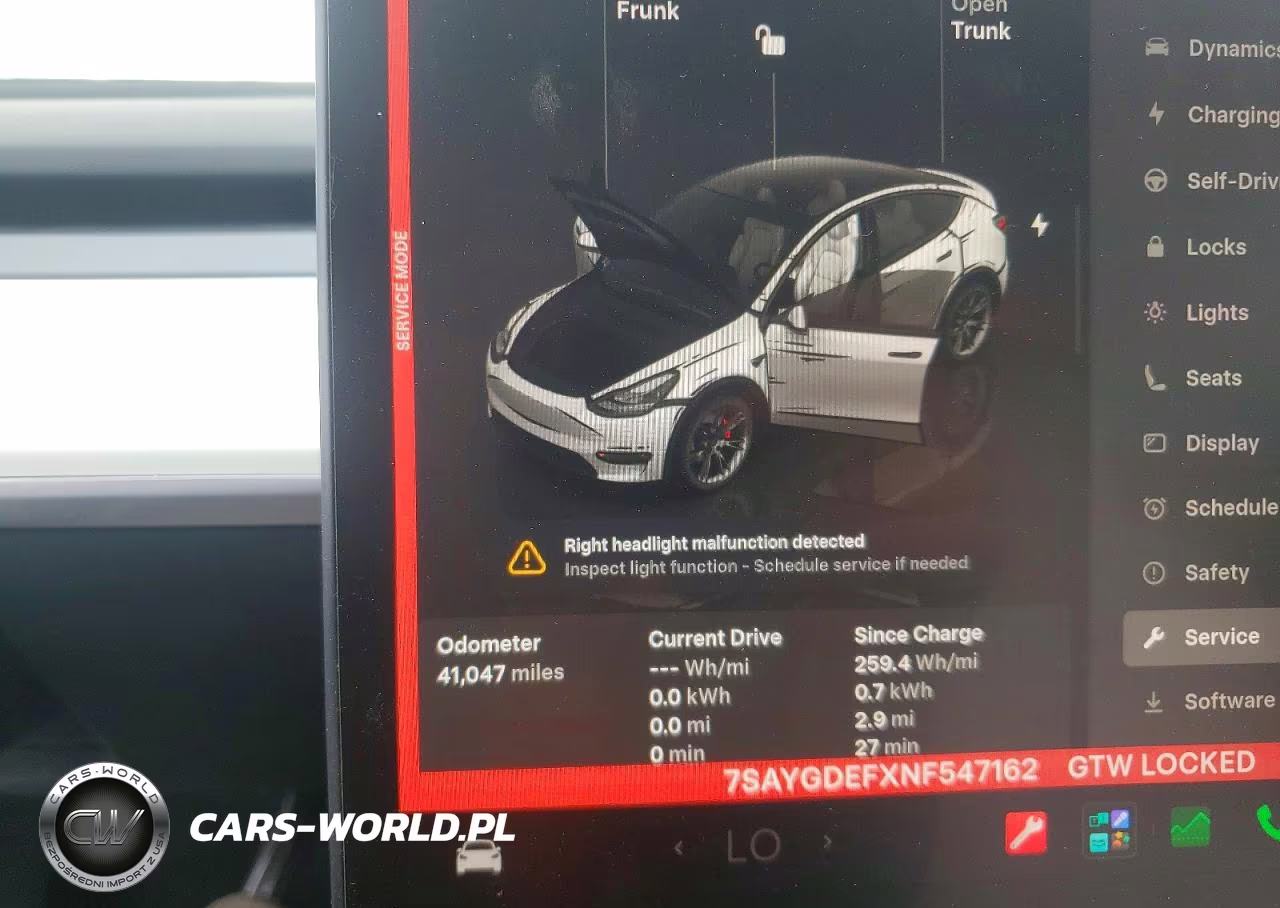 2022 Tesla Model Y VIN:7SAYGDEFXNF547162 - 9