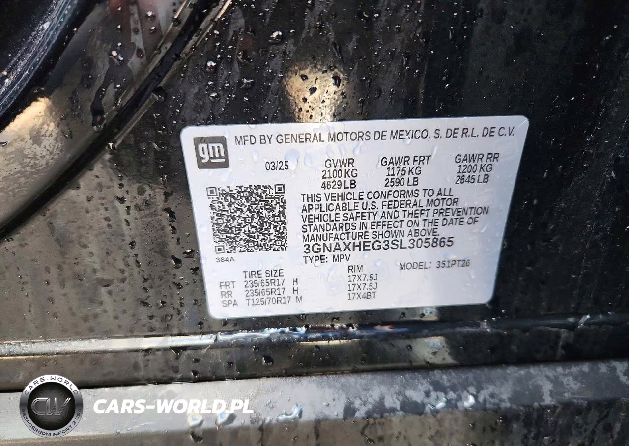 2025 Chevrolet Equinox Lt VIN:3GNAXHEG3SL305865 - 13