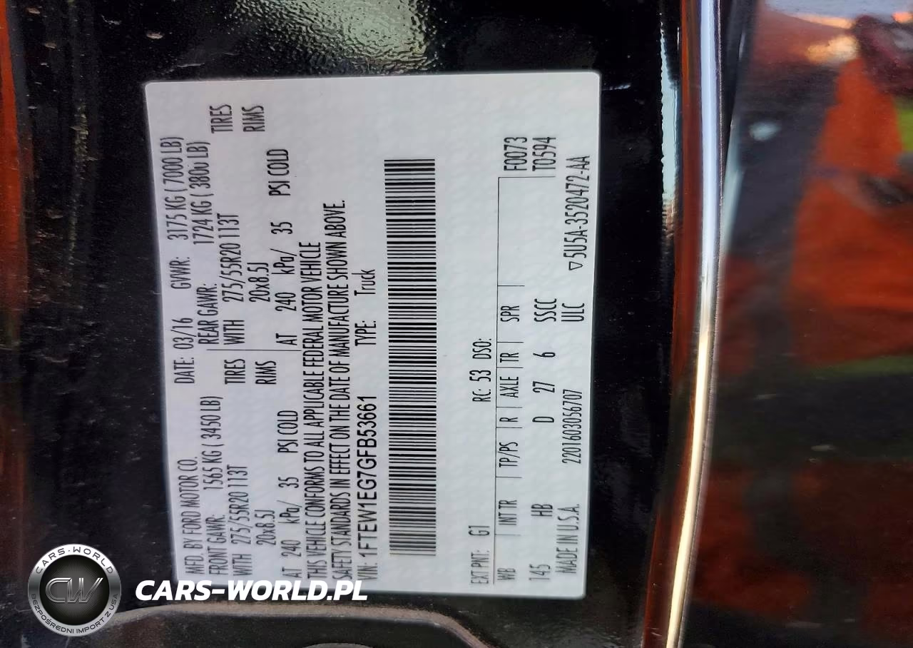 2016 Ford F150 Supercrew VIN:1FTEW1EG7GFB53661 - 12