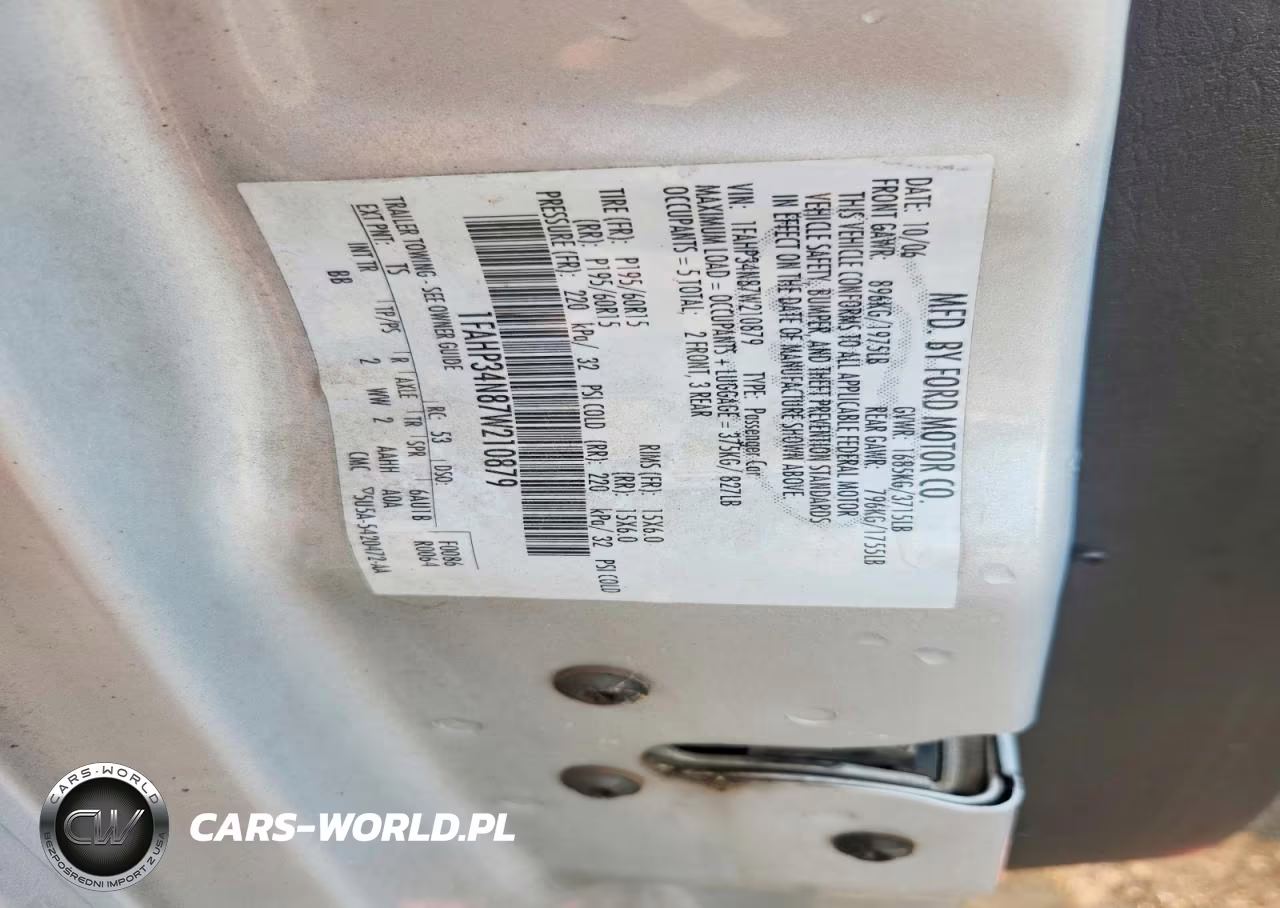 2007 Ford Focus Zx4 VIN:1FAHP34N87W210879 - 12