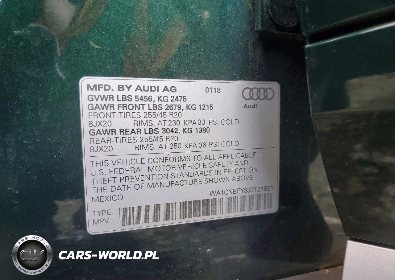 2018 Audi Q5 Prestige VIN:WA1CNBFY8J2121821 - 13