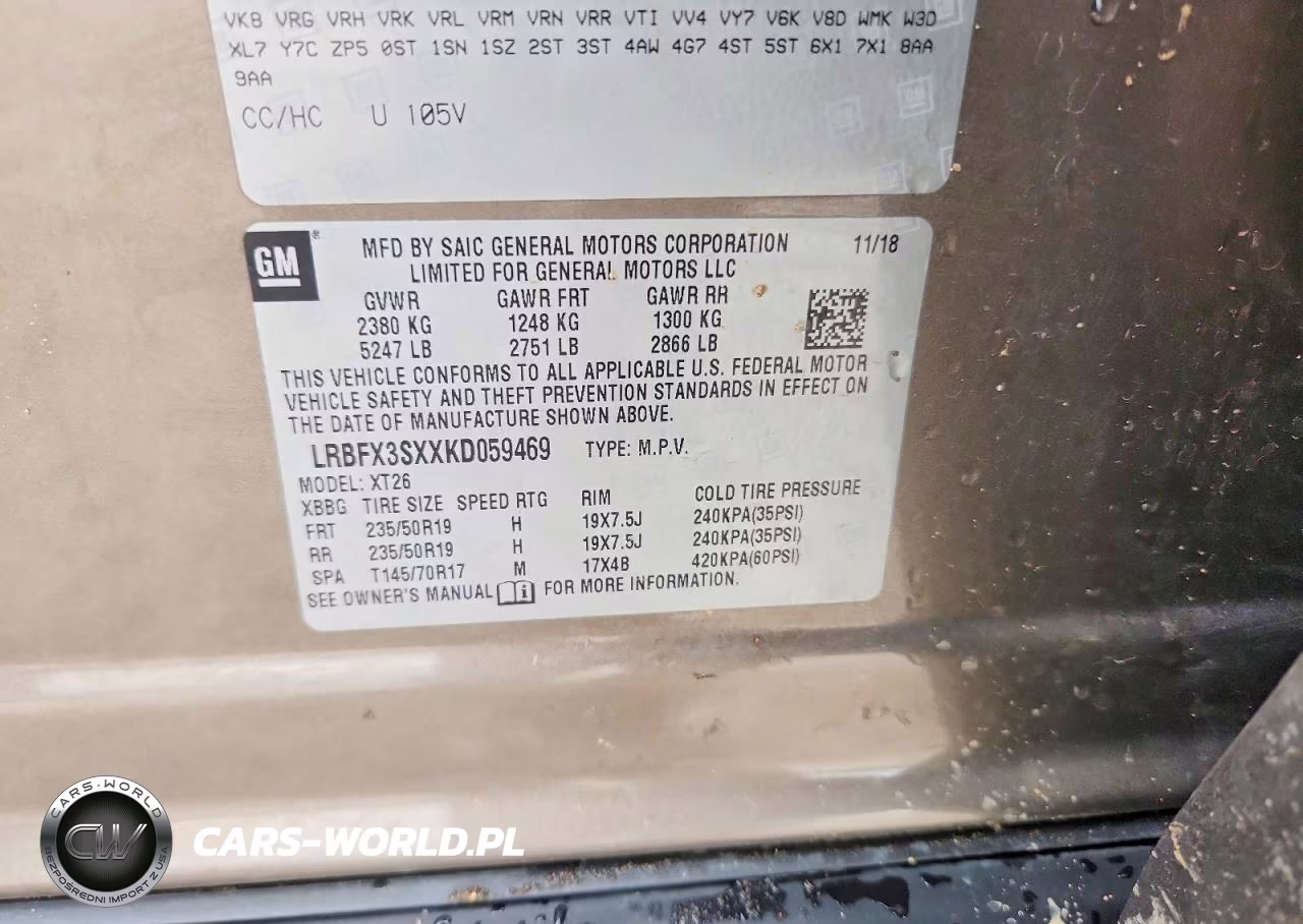 2019 Buick Envision Premium VIN:LRBFX3SXXKD059469 - 13