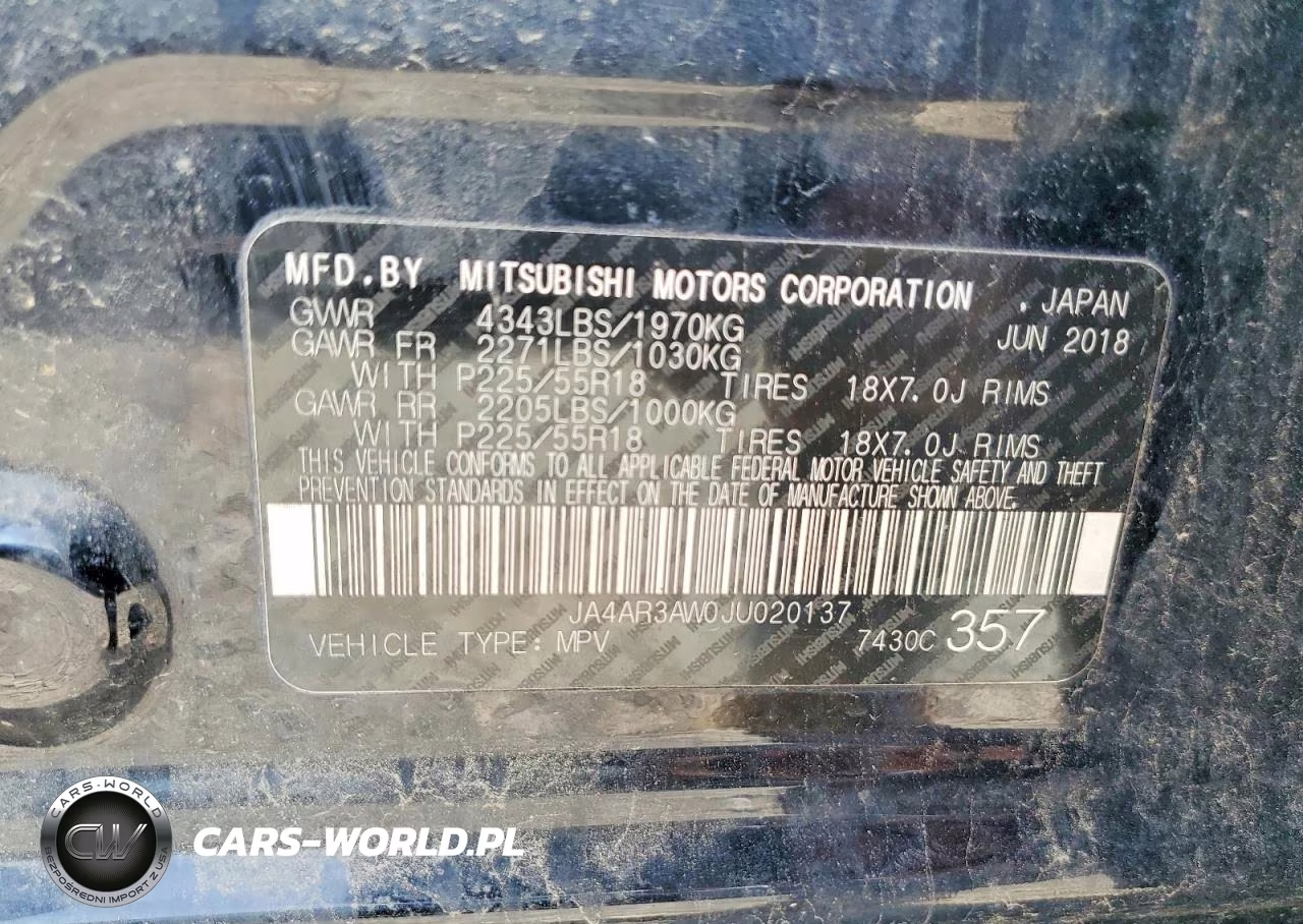 2018 Mitsubishi Outlander Sport Es VIN:JA4AR3AW0JU020137 - 14