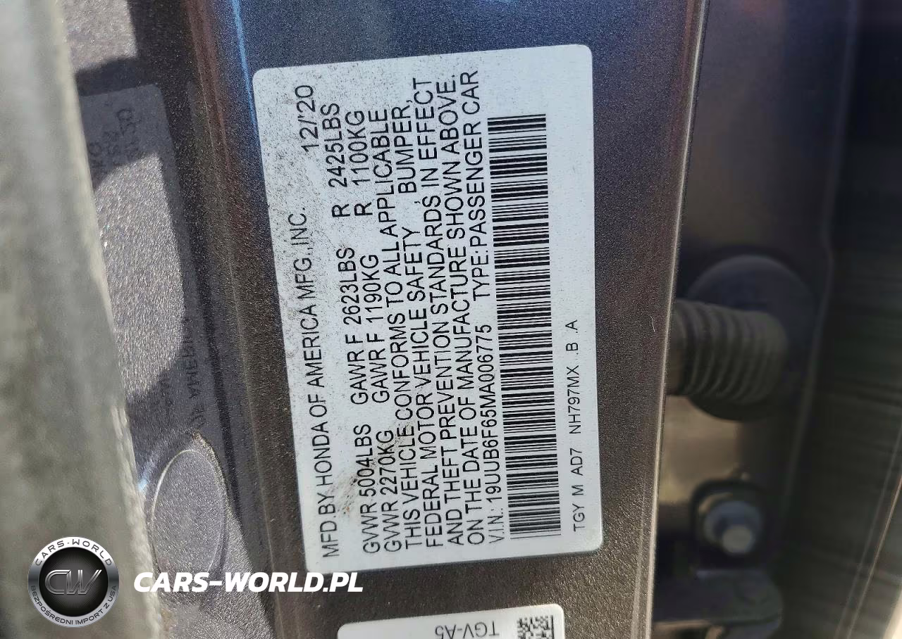 2021 Acura Tlx Advance VIN:19UUB6F65MA006775 - 12