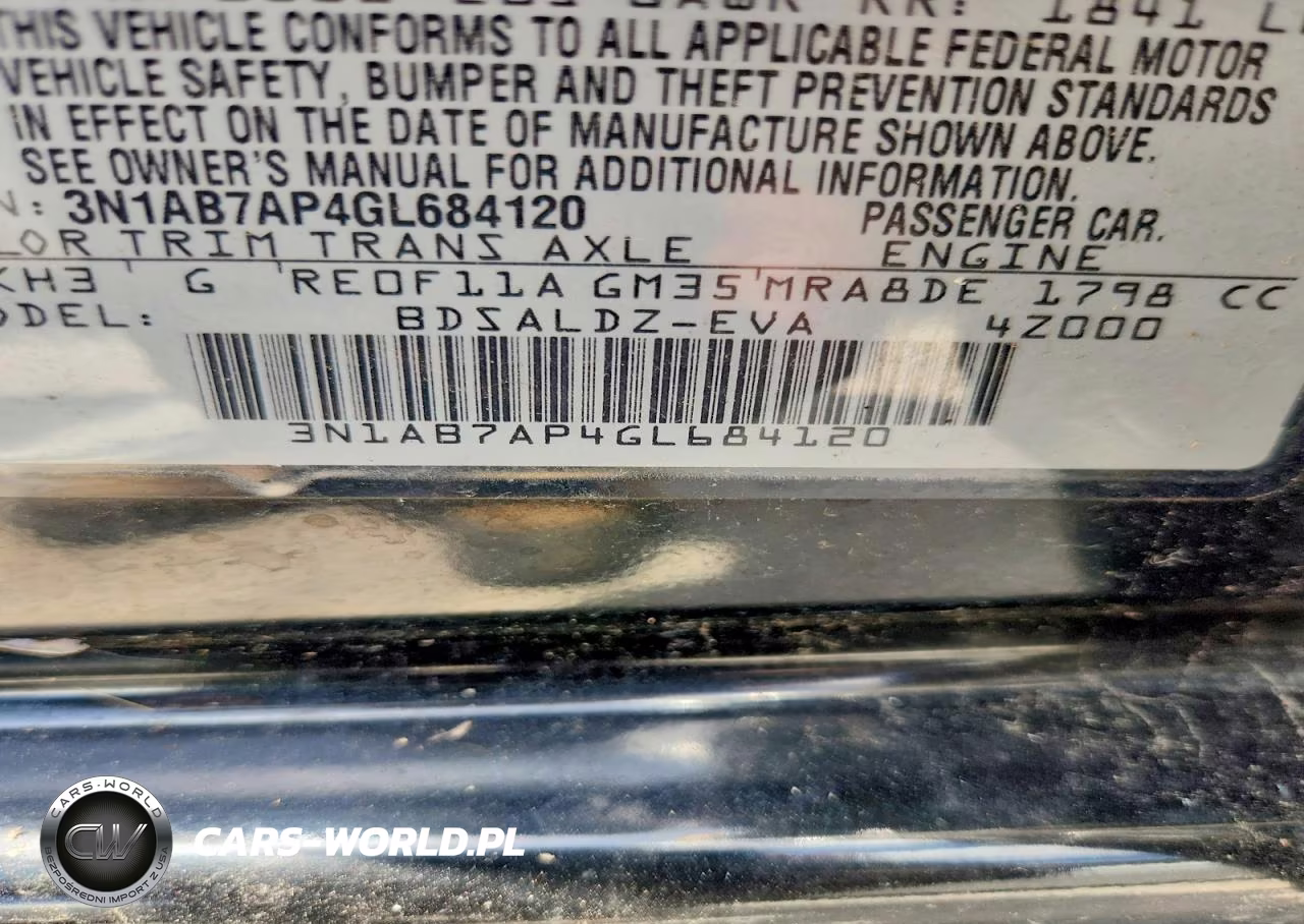 2016 Nissan Sentra Sv VIN:3N1AB7AP4GL684120 - 12